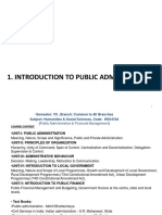 B.tech-Vii HSS, Introduction To Public Administration PDF