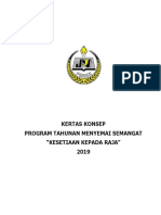 Kertas Konsep Program Menyemai Kesetiaan Kepada Raja 2019