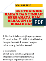 Soal Pre Test Sosialisasi B3