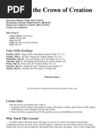 Live as the Crown of Creation