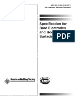 AWS A5.21-A5.21 M - 2011 SPC For Electrods & Rodes For Surfacing