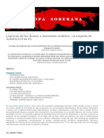 Europa Soberana_ Lágrimas de Los Dioses, o Diamantes Malditos ―La Tragedia de Sudáfrica (II de III)