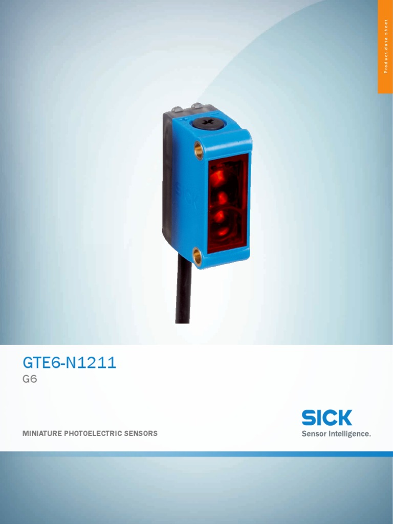 Sensore Fotoelettrico SICK GTE6N1211 (1050713) – Nuovo Di Zecca, Made In USA, Modello GTE6-N1211 - Foto 5