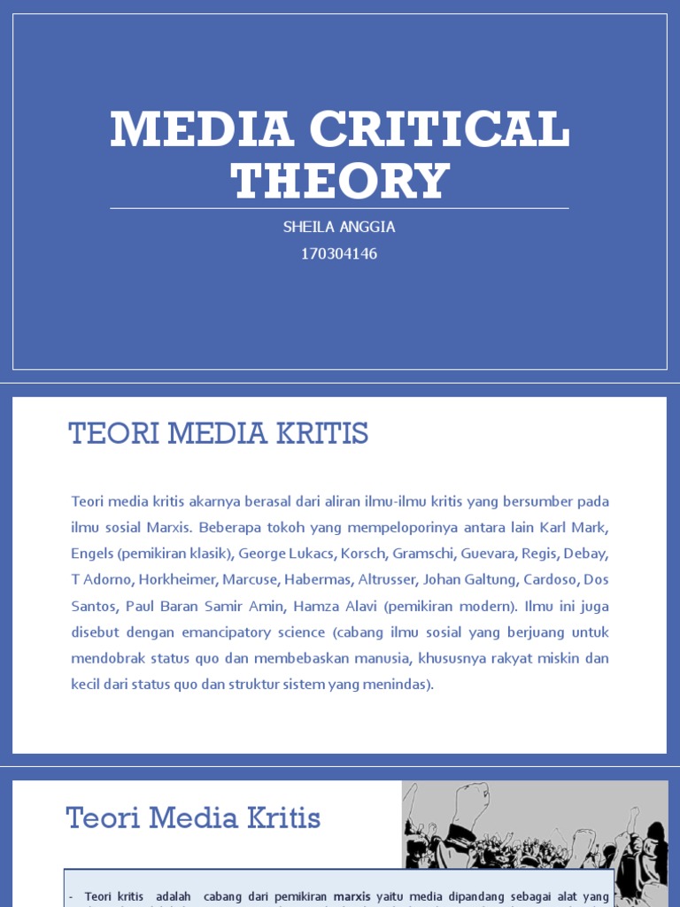 Teori Media Kritis dan Dampaknya | PDF