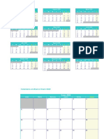 Plantilla Excel Calendario 2020