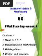 5S Training Manual Overview | PDF | Lean Manufacturing | Production And ...
