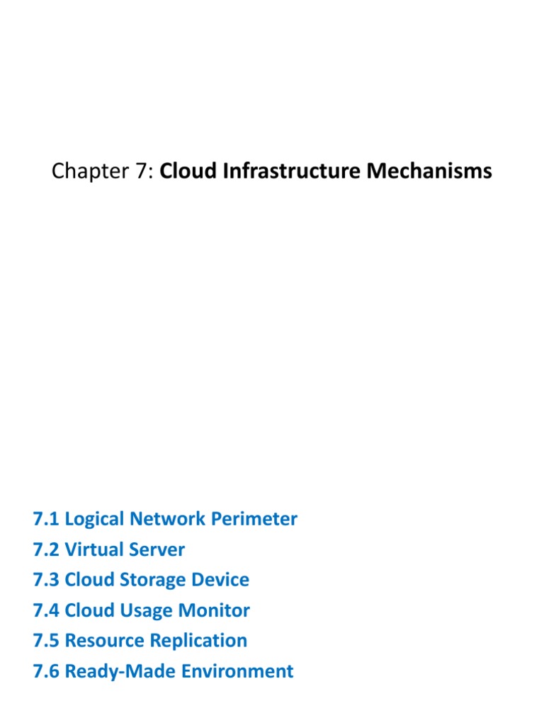 Virtualization Mechanisms for Cloud Infrastructure | PDF