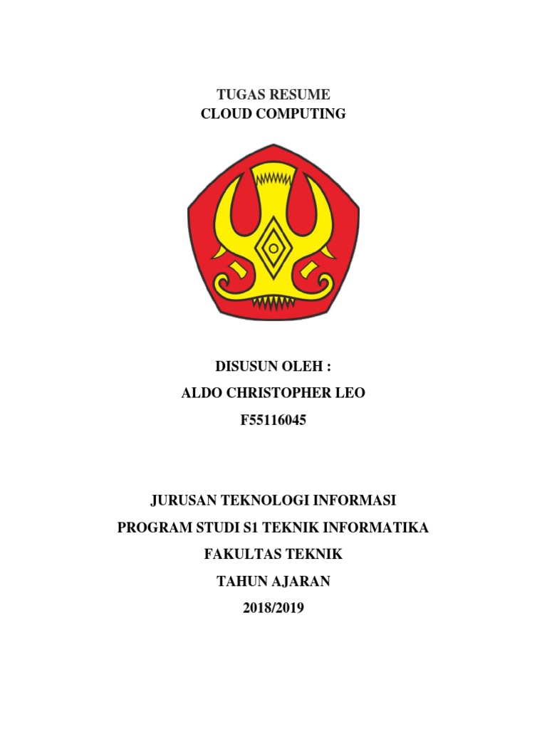Resume Arsitektur Cloud Computing | PDF