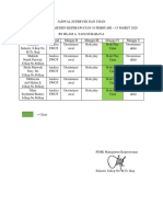 Jadwal Supervisi Dan Ujian Managemen Kep