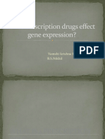 Does Prescription Drugs Effect Gene Expression?: Vamshi Krishna Repala B.S.Nikhil