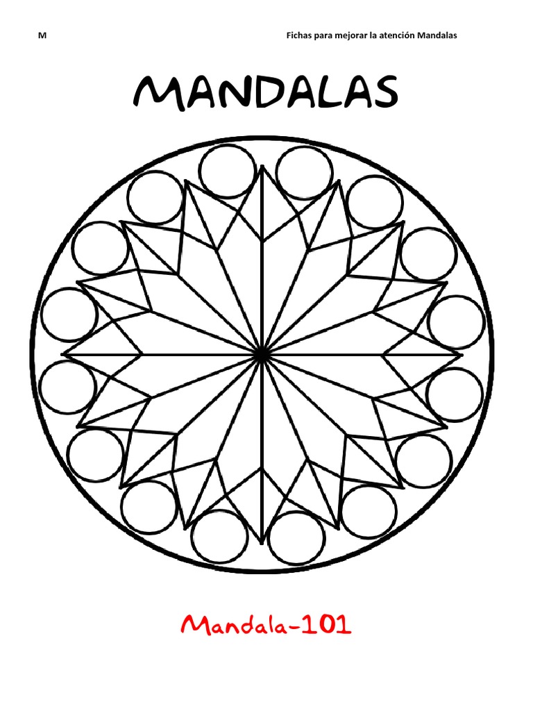 Mandalas para colorear PDF ¡más de 20 mandalas originales!