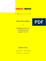 FANUC Open House 2020 Invitation PDF