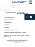 Pro - DR - Coman Oana Andreea Farmacologie PDF