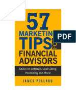 57 Marketing Tips For Financial Advisors by James Pollard
