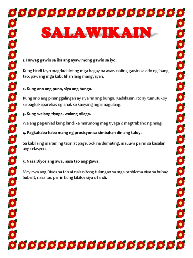 Salawikain Pdf