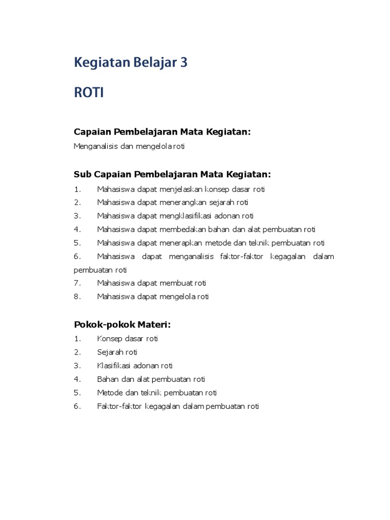 Modul Roti