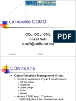 Le modèle ODMG. ODL, OQL, OML Khalid Nafil 05_28_2009 ODMG 1