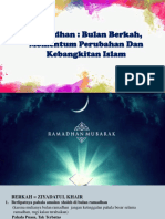 Ramadhan Bulan Berkah