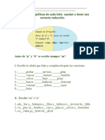 Las Reglas Ortográficas de Cada Letra