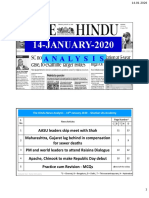 14-01-2020 - The Hindu Analysis