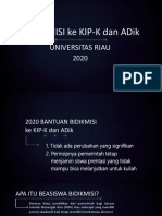 Presentasi Bidik Misi 2020