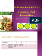 Pengantar MK Keamanan Dan Interaksi Obat Bahan Alam Pert 1