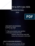 Presentasi Bidik Misi 2020