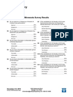 Minnesota Survey Results: December 4-5, 2010 December 4-5, 2010