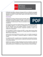 El Ministerio de Justicia y Derechos Humanos del Perú es el Ministerio encargado de asesorar al Presidente Constitucional del Perú.docx