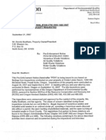 Dennis Beetham PreEnforcement Notices from Oregon DEQ Starting Sept. 21. 2007 through July 9, 2008
