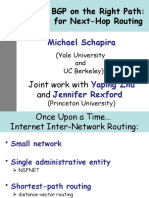 Putting BGP On The Right Path: A Case For Next-Hop Routing: Michael Schapira