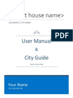 Airbnb House Manual Template PDF