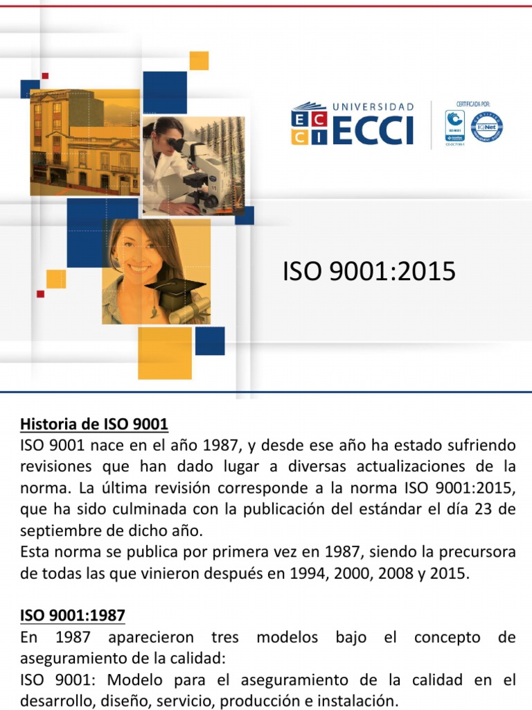 La evolución de ISO 9001 a través de las distintas versiones y su ...