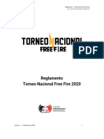 Reglas Torneo Nacional Free Fire