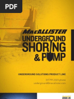 MacAllister Underground Shoring and Pump Brochure