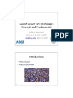 Handout Culvert Design For Fish Passage