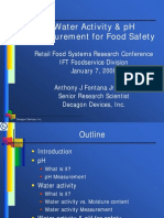 Water Activity & pH Measurement for Food Safety