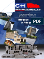 Bloques y Adoquines Conhsa Payhsa PDF