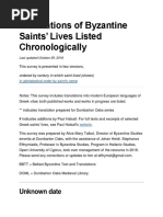 The Life of St. Philaretos The Merciful Written by His Grandson
