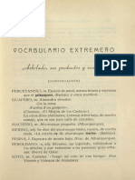 Vocabulario Extremeño Reex - XIV - 1940