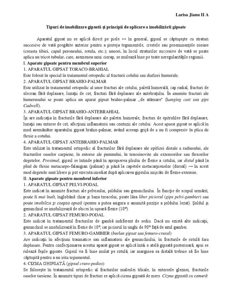 Gips in Ortopedie | PDF