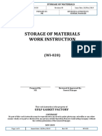 WI-020 Storage of Materials