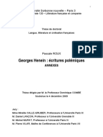 Bibliographie Des Œuvres de Georges Henein PDF