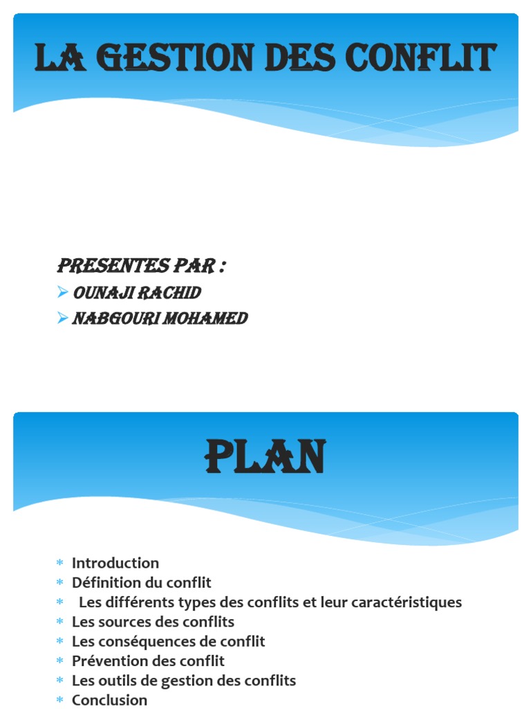 La Gestion Des Conflits | PDF