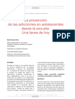 Dialnet LaPrevencionDeLasAdiccionesEnAdolescentesDesdeLaEs 6066065 PDF