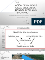 Adaptación de Un Índice de Calidad Ecológica para