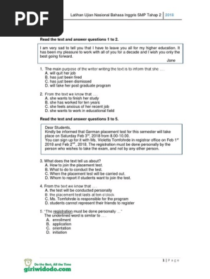 Soal Bhs Ing Tpm 2 Paket A