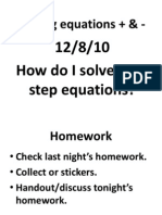 12-08-10 Solving Equations + &amp