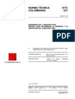 NTC 237 METODO PARA DETERMINAR LA DENSIDAD Y ABSORCION DEL AGREGADO FINO.pdf