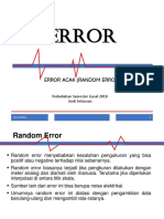 Error Acak Dalam Pengukuran